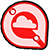 Cookie G4 skydiving helmet red loop side plate