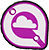 Cookie G4 skydiving helmet purple loop side plate