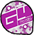 Cookie G4 skydiving helmet purple camo side plate