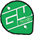 Cookie G4 skydiving helmet green side plate