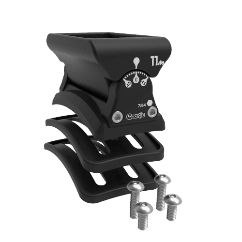 Cookie skydiving helmet full face roller mount