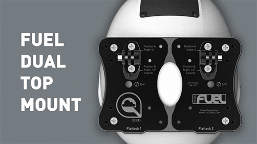 Cookie Fuel skydiving helmet Dual Top Mount