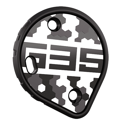 Cookie G35 skydiving helmet side plate black camo