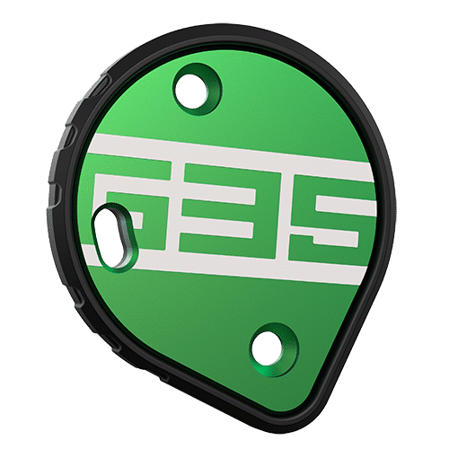 Cookie G35 skydiving helmet side plate green