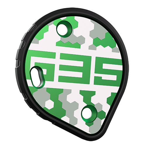 Cookie G35 skydiving helmet side plate green camo