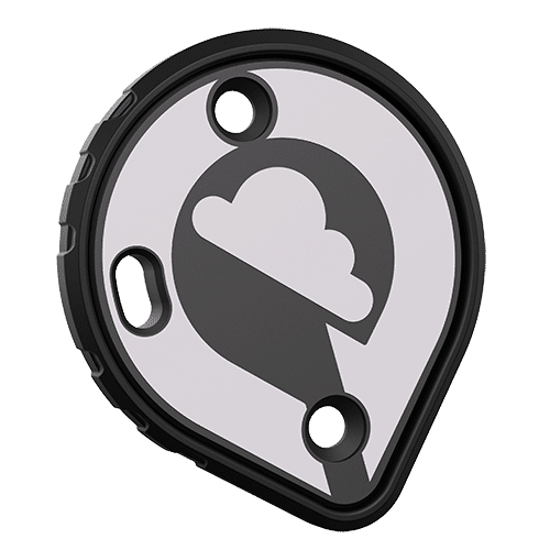 Cookie G35 skydiving helmet side plate black loop
