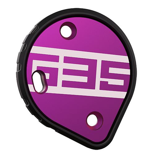 Cookie G35 skydiving helmet side plate purple