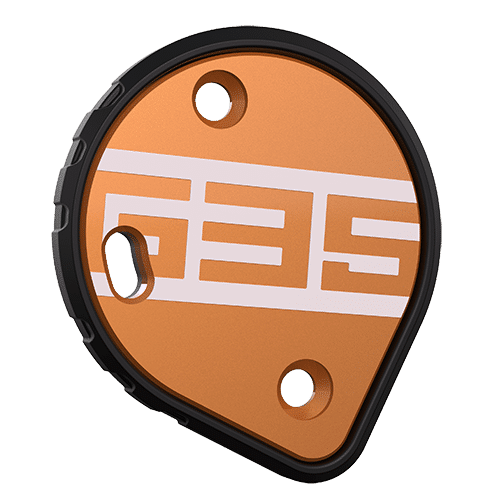Cookie G35 skydiving helmet side plate orange