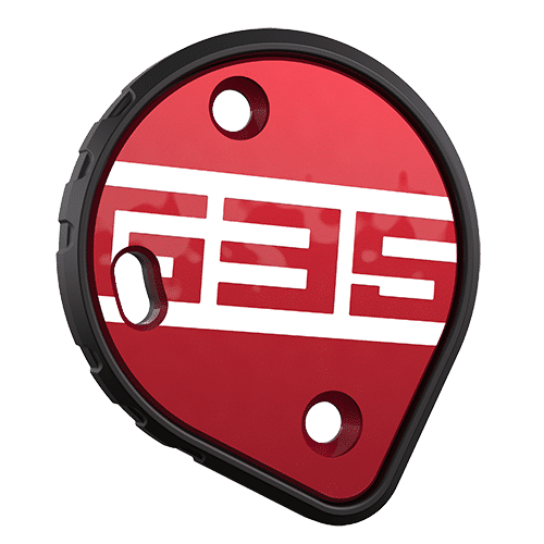 Cookie G35 skydiving helmet side plate red