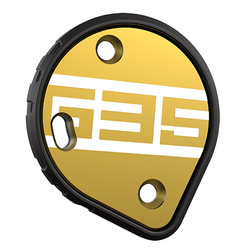 Cookie G35 skydiving helmet side plate yellow