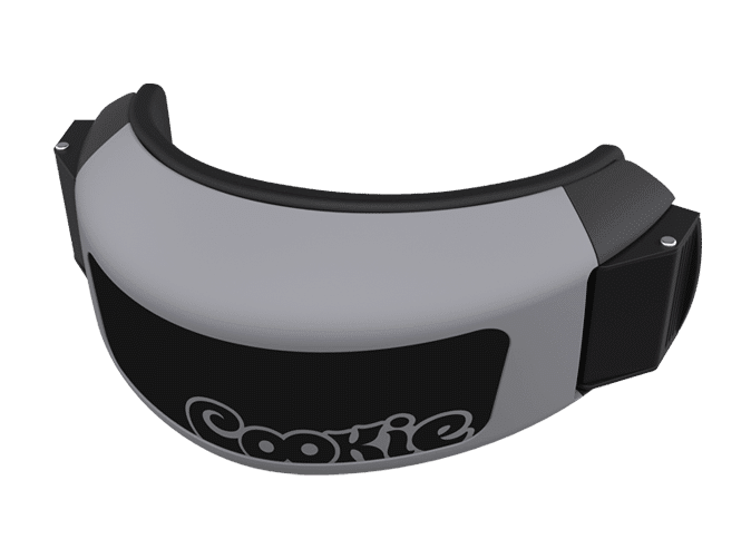 Cookie Fuel skydiving helmet cutaway chin cup charcoal