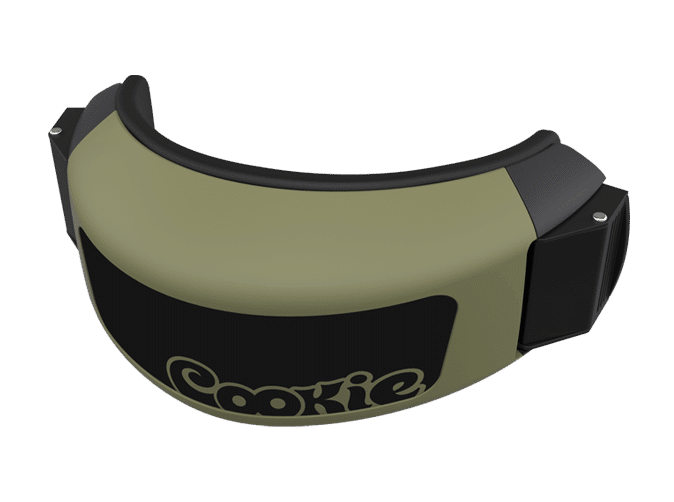 Cookie Fuel skydiving helmet cutaway chin cup tactical green