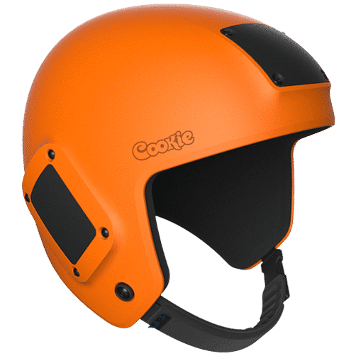 Cookie Fuel skydiving helmet orange