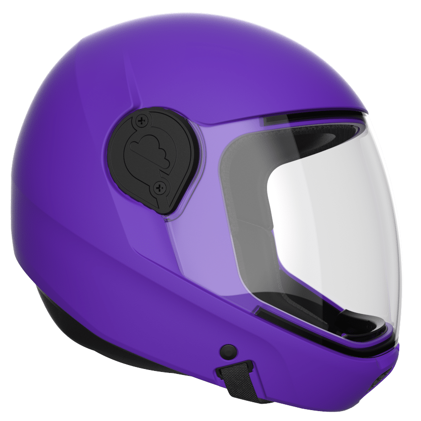 Cookie G4 skydiving helmet purple
